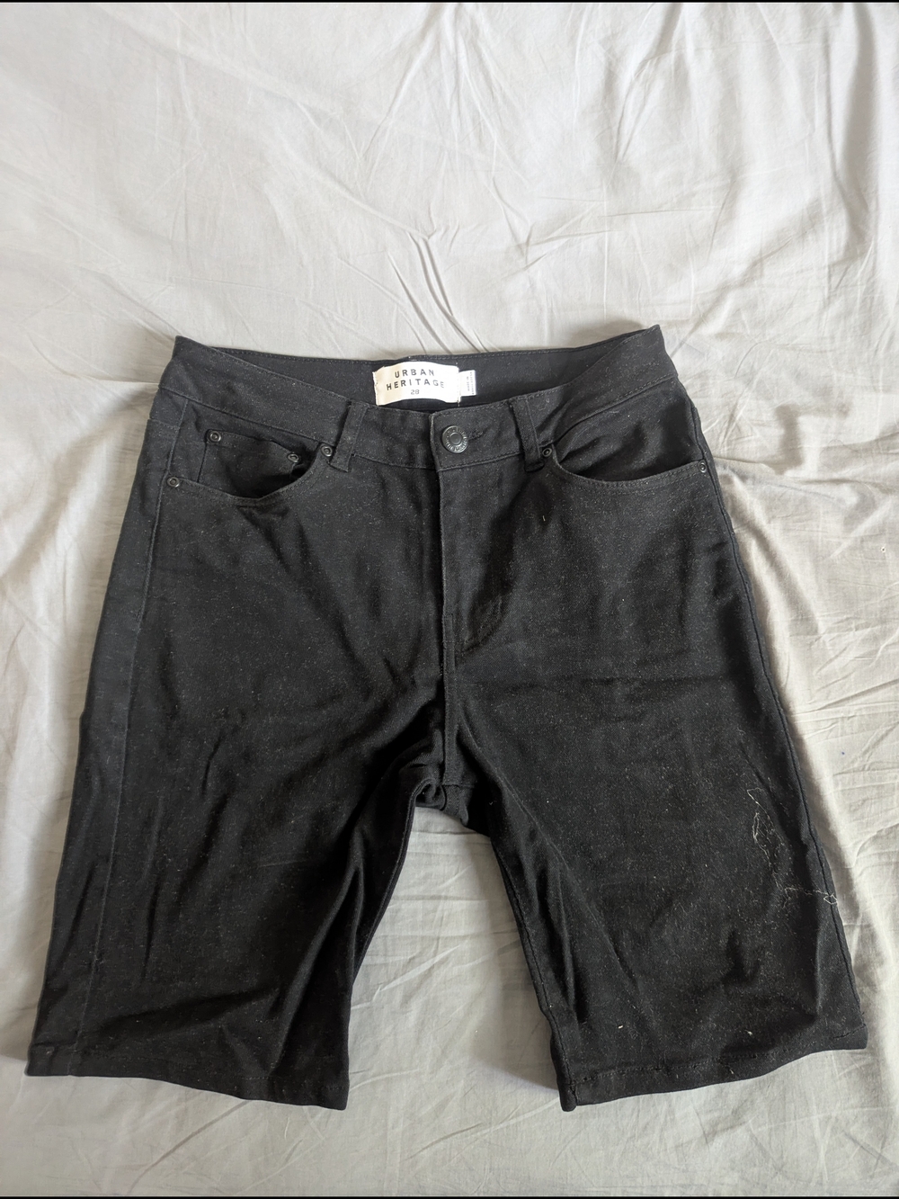 Urban Heritage Black Denim Shorts – Size 28